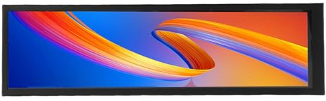 Focket Monitor Temperatura Computer, Tema Dinamico con Visualizzazione Ampia 178° da 8,8 Pollici Supportato, Pannello Sensore Custodia PC, Mini Schermo Secondario USB CPU (Versione touch screen
