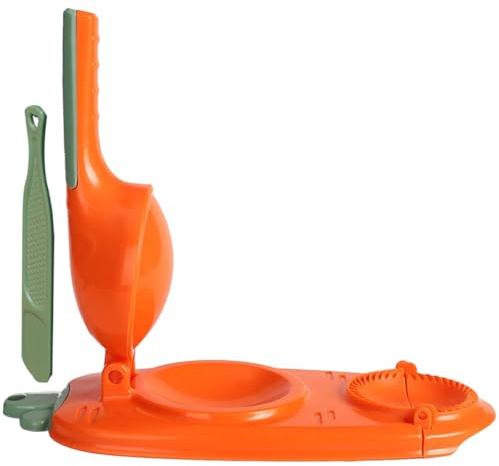 SUPVOX Presse à Raviolis Multifonction Portable en Plastique Orange Outil de Pressage de Pâte à Raviolis Cuisine Wontons et Mini-tartes Accessoire Manuel Pratique