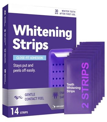 Générique Purple Teeth Whitening Strips, Tänder Whitening Strips, tar bort fläckar av kaffe/te/vin säkert blekning utan skador, tandblekning band utan skada