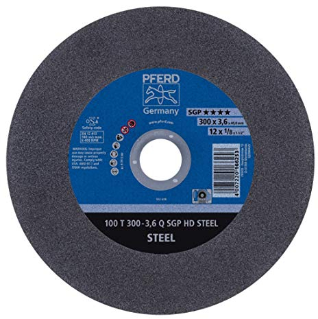 PFERD 166253 Trennscheiben für Stationären Einsatz, Spezial Linie, SGP HD Steel, Heavy Duty, 3.6mm x 300mm, 20 Stück
