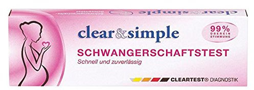 Clear & Simple HCG Midstream Schwangerschaftstest 5 Tests