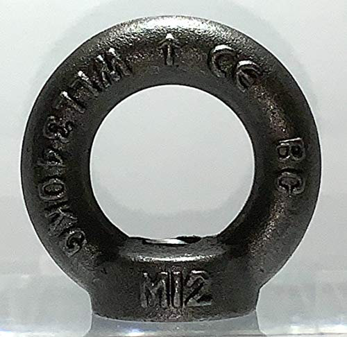 Biat ® - Tuerca anular, tuerca de transporte, tuerca de ojal, tuerca de ojal, tuerca de ojo, según DIN 582, tamaños M6, M8, M10, M12, M16, M20, M24, cruz/blank (M24)