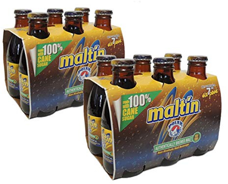 Cerveza rubia Polar Malta sin alcohol botella 20,7 cl. pack 12