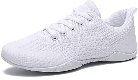 LANDHIKER Cheer Shoes Women White Dance Shoes Girls Youth Cheerleading Fashion Sports Shoes Training Athletic Shoes Flats Women Size