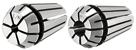 sourcing map ER16 1/8 1/4 Spring Collet Chuck for CNC Engraving Machine Lathe Milling Tool 2pcs