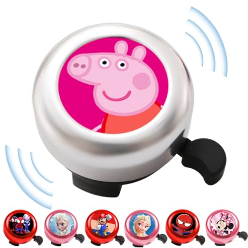 Fahrradklingel Kinder, Klingel Fahrrad Kinder, Fahrradklingel Laut Lustig, Pig Fahrrad Zubehör Jungen Mädchen, Cartoon Fahrradhupe Fahrradglocke Puky Klingel Laufrad Zubehör, Viele Farben