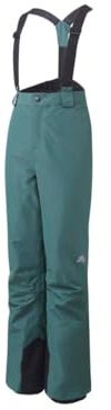Crivit Bambini e Adolescenti Pantaloni da Sci Skihose, per Ragazzi, con Materiale Esterno Idrorepellente, Verde militare, 134-140