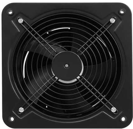Levkitch Abluftventilator mit Rückstauklappe Badlüfter Wohnraumlüfter Wandventilator Fenster Ventilator Metall Lüfter Wand Deckenabluftventilator im Badezimmer Öffnungsdurchmesser 30cm