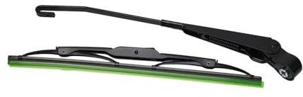 Car Wiper Motor 1x 12V Windscreen Wiper Motor Blade Wiper-Arm With Blades For Fishing-Boat Tractor Auto Accessories Power Tool Car Window Wiper Motor(Wiper)