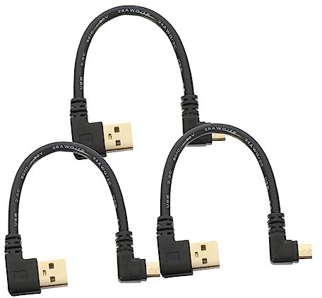 PartyKindom 15pcs Usb to Micro Usb Cable Fast Charger Right Angle Magnetic Charging Cable for