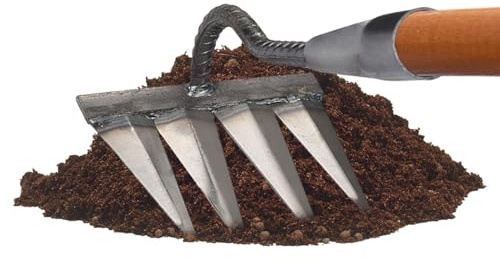 Vertikutierungsrechen Aus Dickem Stahl, Eisenrechen Für Gartenarbeit Und Unkrautjäten, Gartenrechen Mit 4/5/6/7 Zähnen, Gartengerät, Robustes Gartengerät, Graben Auf Dem Bauernhof Und Handrechen Für