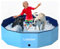 Lubolee Piscina per Cani Grandi - Piscina Pieghevole per Cani e Piscine per Bambini con Superficie Antiscivolo (120x30cm) | Piscina Cani in PVC Addensato