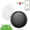 Android Airtag,Android Smart Tracker Schlüsselfinder Kompatibel mit Google Mein Gerät Finden APP Bluetooth Tracker IP66 Wasserdicht Key Finder für Gepäck,Brieftasche (Weiß & Schwarz, 2 Pack)