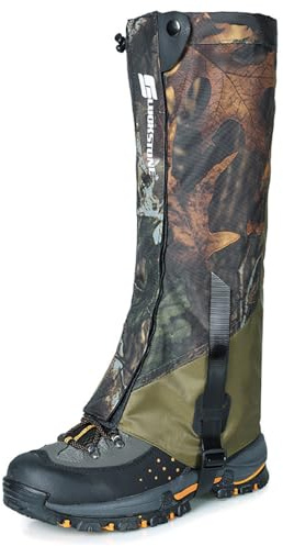 BAFOVY Snow Leg Sleeves för Vuxna, Gaiter för Skidåkning Vandring Camping med TPU-band, Andningsbara Bensskydd för Friluftssporter