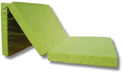 Natalia Spzoo - Faltmatratze 198 x 80 x 10 cm – Klappmatratze mit abnehmbarem Bezug – 3-teilige klappbare Schlafmatte (1229-100% Polyester)