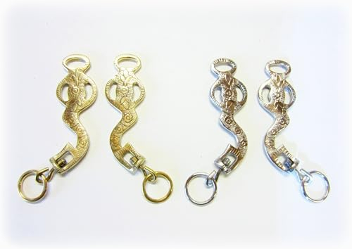 PS Pferdeartikel Barocke-Akademische Hackamore Silber oder Gold-Messingfarbig verziert Farbe Gold