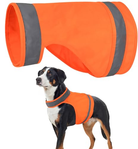 Blaze Orange Dog Hunting Vest Reflective Dog Safety Vest Shirt Jacket