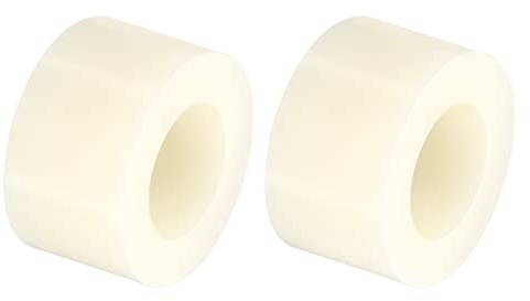 PATIKIL 12 Paquete Redonda Espaciadora Arandela 8.2mm ID x 14mm OD Beige | 8mm L, Nylon, para M8 Tornillos Bloque 3D Impresora TV Pared Montaje Eléctrica Toma