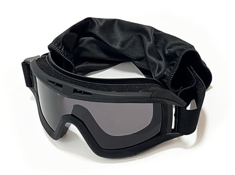 JEIMAI Lunettes Airsoft Anti buée Tactique Ventilateur Version cooler Lunettes ajusteur Paintball Lunettes CS tir Chasse Ski Cyclism