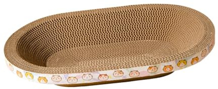 perfk Katzenkratzbrett aus Pappe, Bett, Katzenkratzpad, Couch, Heimtierbedarf, Ruhe-Kratzbrett zum Schutz von Schleifklauen und Möbeln, Mittel