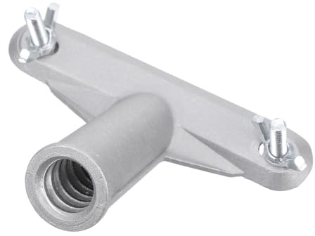 Veemoon Replacement Extension Pole Adapter Broom Head Adapter Replacement Silver Aluminum Alloy Tip for Extension Pole Push Broom Handle Adapter
