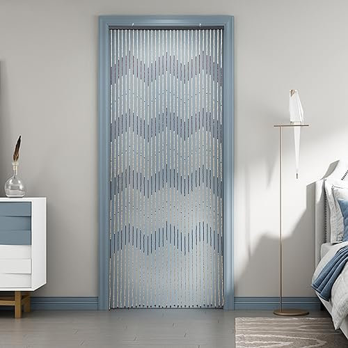 YEITBY Türvorhänge, 90 x 220 cm große Wandvorhänge, Schaufensterdekorationen, fliegensichere Streifenvorhänge und Trennvorhänge, die in Wohnzimmern, Balkonen und Innenhöfen verwendet Werden