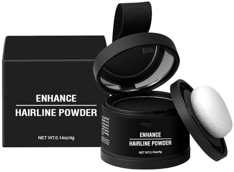 Polvo para la línea del cabello - Polvo para retocar las raíces para cabello fino, cabello resistente al agua Set corrector de caída del cabello con polvos para el cabello para mujeres y hombres