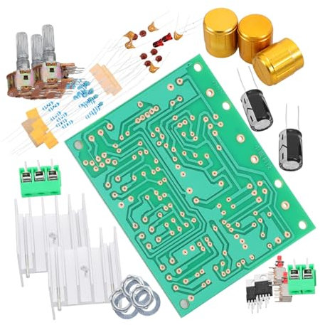 GARVALON Dual Channel Audio Amplifier Board DIY Kit for Subwoofer Power Amplifier Circuit Module Easy Installation for Home Audio Systems