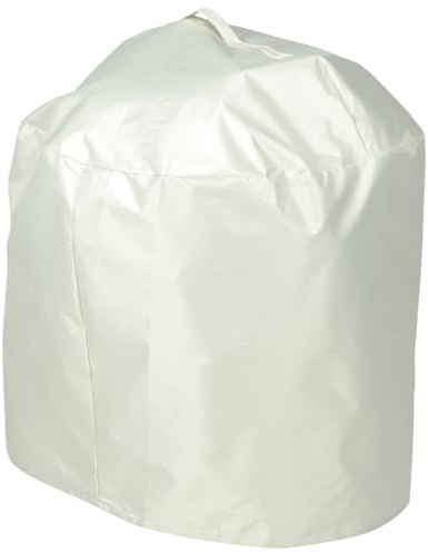 SEWOART Copertura Per Barbecue Resistente e 50x46 Cm, Protezione Antistrappo e Anti-uv Per Griglia Da Esterno Cordoncino Regolabile, Copertura Protettiva Beige Per Barbecue Portatile