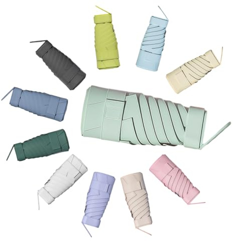 Taschenschirm Sturmfest,Taschenregenschirm,Regenschirm Klein Automatik | 6-Rippen,Tragbarer Reise Schirm Mit Verpackungskarton UV-Schutz für Männer & Frauen,Herren