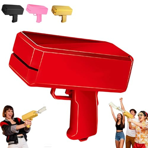 Geld Pistole Shooter mit 100 Fake Geld,Geldpistole für Filme,Spielzeugwaffen,Filmrequisitenpistole,damit es regnet,Geldpistole für Spiel,Filme,Party,Partyspiele,Actionszenen für jeden Anlass.