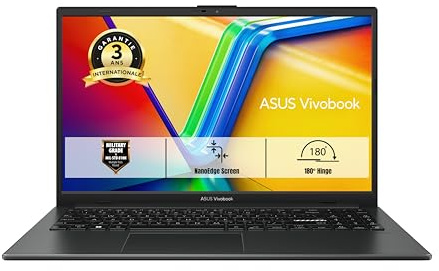 ASUS Vivobook Go 15 15.6 Pouces FHD (1920 x 1080) Pc Portable (AMD R5 7520U, 16GB LPDDR5, 512GB SSD, AMD Radeon™ Graphics Windows 11 Home) – Clavier AZERTY - sans Chargeur.