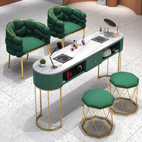 Estación de mesa de manicura, escritorio moderno con cajones de almacenamiento para salón de uñas, oficina, maquillaje, spa de belleza, muebles profesionales
