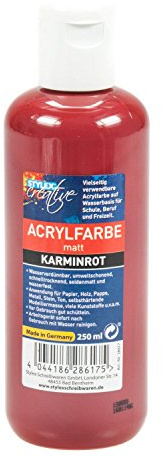 Toppoint 28617 Acrylfarbe, 250 ml, karminrot