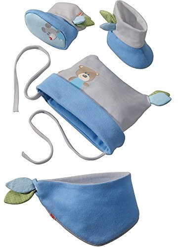 Haba Selection 7165 Babyset Kuschelfreunde, blau