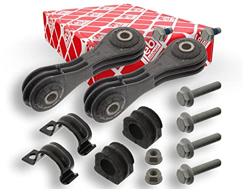 febi bilstein 40089 Stabilisatorlagersatz mit Verbindungsstangen, 1 Stück | Kompatibel mit: SEAT LEON, TOLEDO II, SKODA OCTAVIA I, OCTAVIA I Combi, VW BORA I, BORA Variant, GOLF IV, GOLF IV Variant