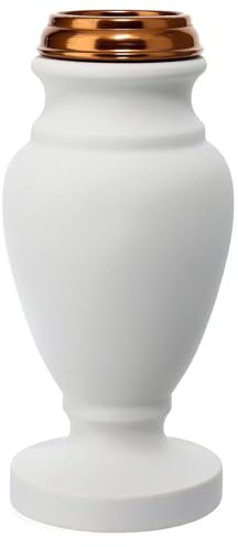 Holyart Vase funéraire pour Tombe en marbre reconstitué