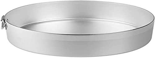 Pentole Agnelli Family Cooking Alluminio Tortiera Cilindrica con Anello, Argento, 34 cm