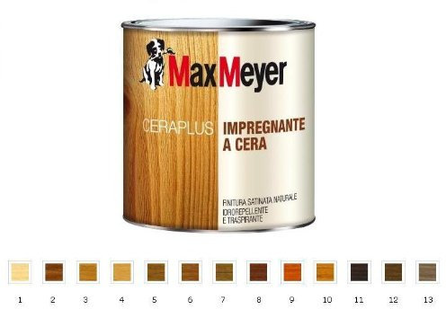 Max Meyer Ceraplus Impregnante a cera - Colore: 11 Wenge - Max Meyer - Formato Lt 2,5