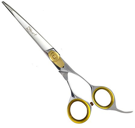 Sharf Gold Touch Edelstahl Fellschere Tierpflege 19cm Gebogene Klinge