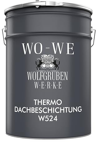 WO-WE Thermo Dachfarbe Sockelfarbe Dachsanierung Dachziegel Farbe W524 Terracotta - 5L