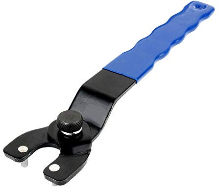 Austinstore Adjustable 8-50mm Angle Grinder Key Pin Spanner Handle Wrench Home Repair Tool One Color
