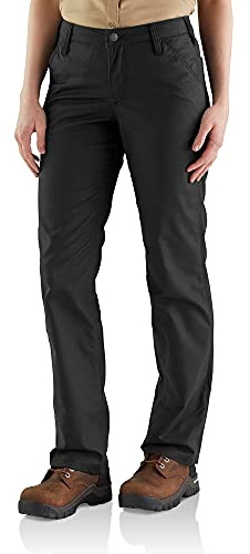 Carhartt Original Fit Rugged Professional Pant Pantaloni da Lavoro, Nero, 48 Corto Donna