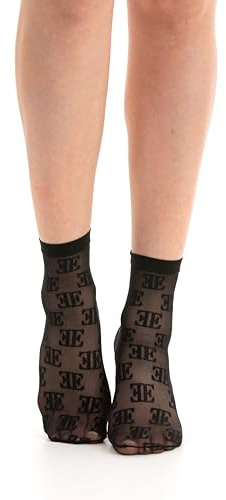 Gi & Gi 3Paia skira strumpor för kvinnor i mode pärla och rosett Extra komfort Bra kvalitet MADE IN ITALYn.1347