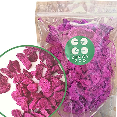 Pitaya Fruta de Dragon Liofilizado | XL 300g Freeze Dried Fruit Pitahaya | Natural y Sin Azúcares Añadidos | Pitahaya Flavour | Fruta Liofilizada Dragon Fruit | Deshidratada Colorante Alimentario Rosa
