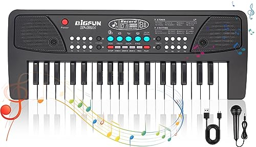 37 Keys Piano for Kids Musical Piano,Kids Piano Keyboard with Microphone Portable Electronic Keyboards for Beginners Musical for 3 4 5 6 7 8 Years Old Girls Boys