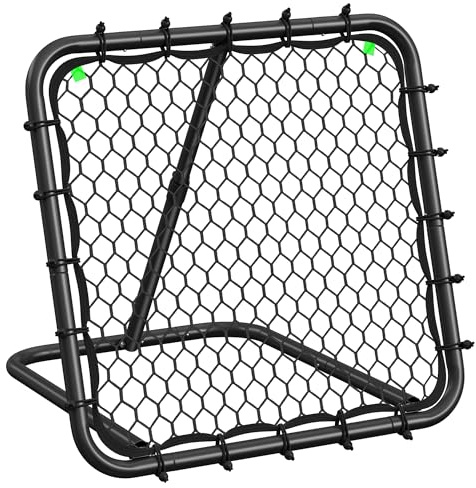SONGMICS Porta da Calcio, Rete da Calcio per Adolescenti, Portatile, con Telaio in Acciaio, Inclinazione Regolabile, Montaggio Rapido, per Giardino, Parco, Spiaggia, Nero Inchiostro SZQ0085B01