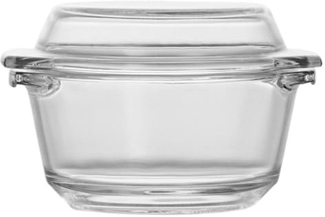 YGDYFDC Ensaladera Madera Horno Microondas, Huevo Al, Olla De Cristal, Ensaladera De Frutas For El Hogar, Tazón For Fideos Instantáneos, Tazón De Vidrio De Borosilicato Ensaladera Portatil(1200ml)