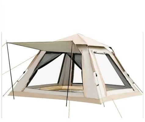 Tunnelzelte Automatisches, schnell zu öffnendes Outdoor-Zelt für 5–8 Personen, wasserdichtes Docking-Zelt, Familien-Outdoor-Campingzelt mit sofortigem Aufbau und Eisfischerzelt(1-4 People)
