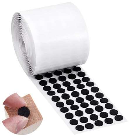 PH PandaHall 1000pcs Felt Pads, 10mm Self-Adhesive Bumper Pads Round Felt Cabinet Bumpers for Noise Dampening Surface Protection Cabinet Doors Drawers, Black